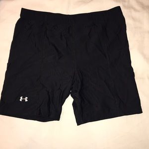 Under armour black spandex shorts